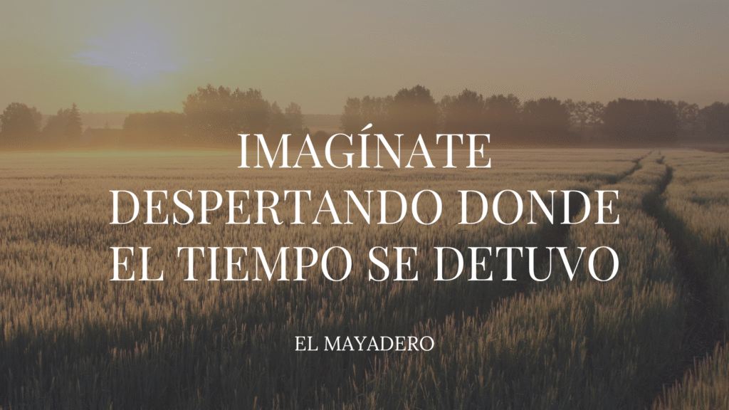 Imagínate despertando donde el tiempo se detuvo